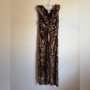 Chico’s Twist Front V-Neck Maxi Dress